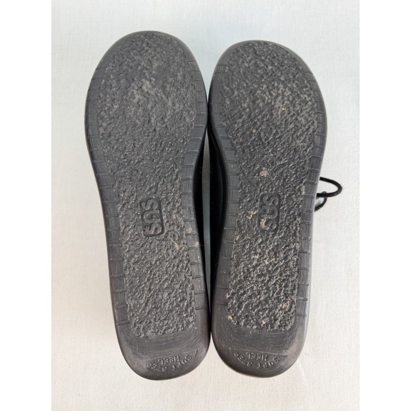 SAS SIESTA LACE UP WOMEN LOAFERS SIZE 11 BLACK LEATHER - Picture 12 of 13